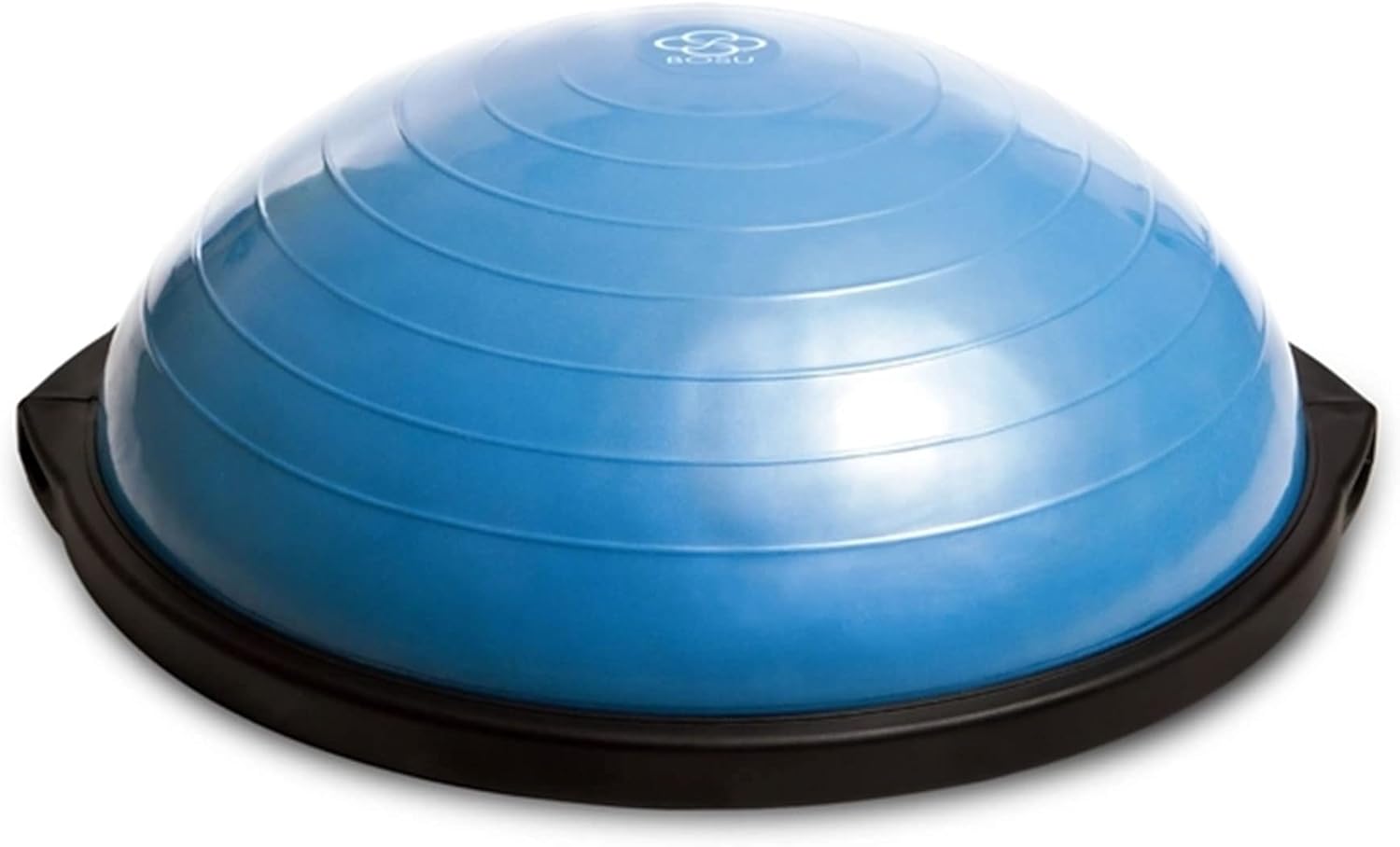 Balance Ball Exercise Trainer, Home Gym Equipment W/ Guided Workouts & Pump, 26", Blue - Inflatable Fitness Platform for Strength Training, Standing, Balancing, and Core Workout