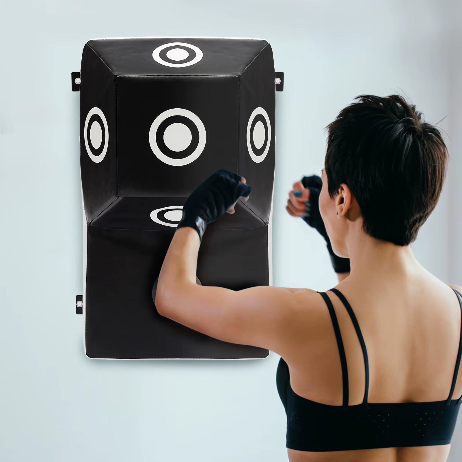 Wall Punching Pad Boxing Target Blocking Pad Wall-Mounted Taekwondo Training Sandbags Fighting Gear for Living Room Household