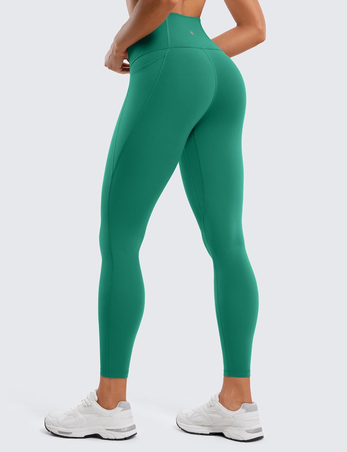Womens Butterluxe Workout Leggings 25 Inches - High Waisted Gym Yoga Pants with Pockets Buttery Soft