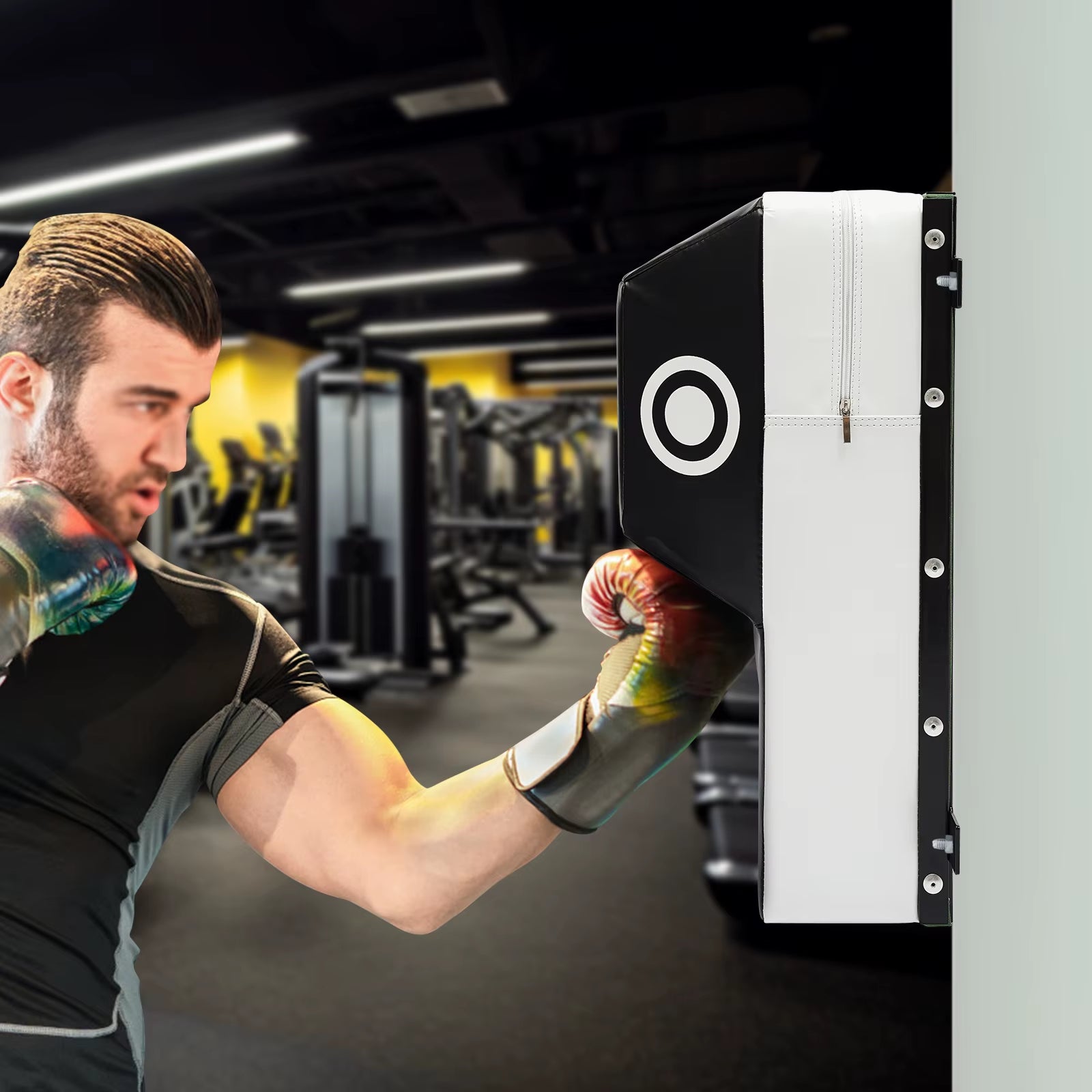 Wall Punching Pad Boxing Target Blocking Pad Wall-Mounted Taekwondo Training Sandbags Fighting Gear for Living Room Household