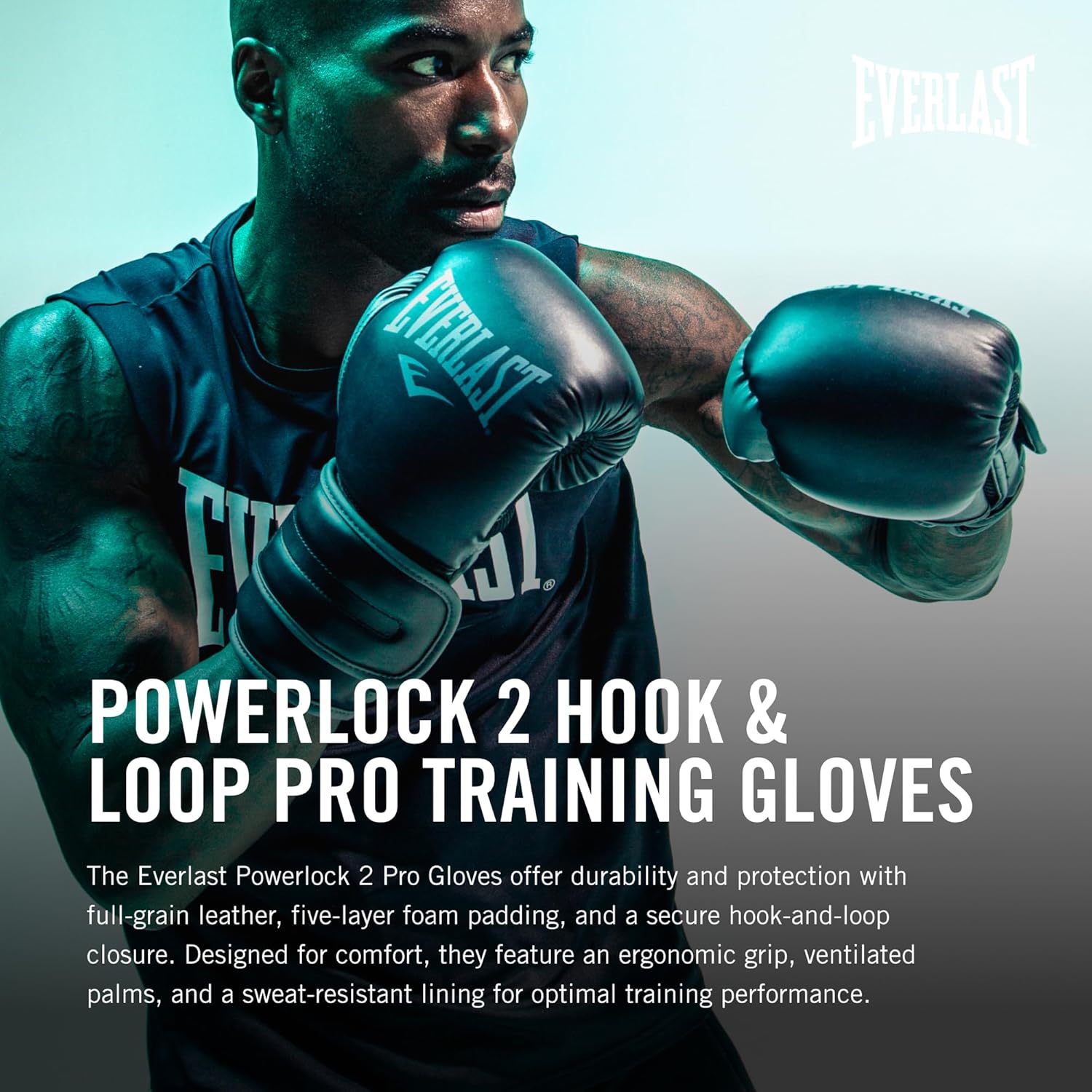 Powerlock 2 Hook & Loop Boxing Gloves | Fight Training Gloves | Hook and Loop with Durable Hand & Wrist Support | Heavy Bag & Fitness Training