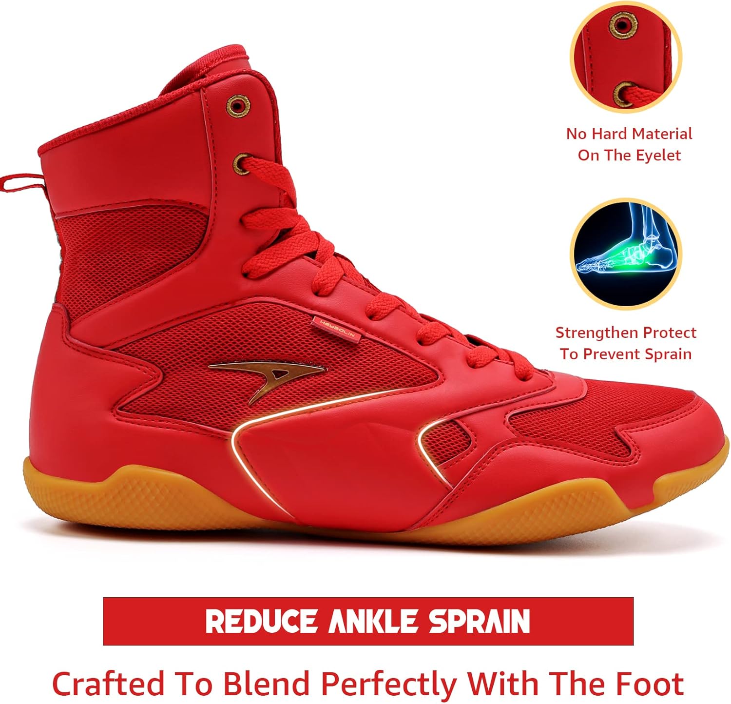 High Top Combat Sneakers Wrestling & Boxing Drop Shoes
