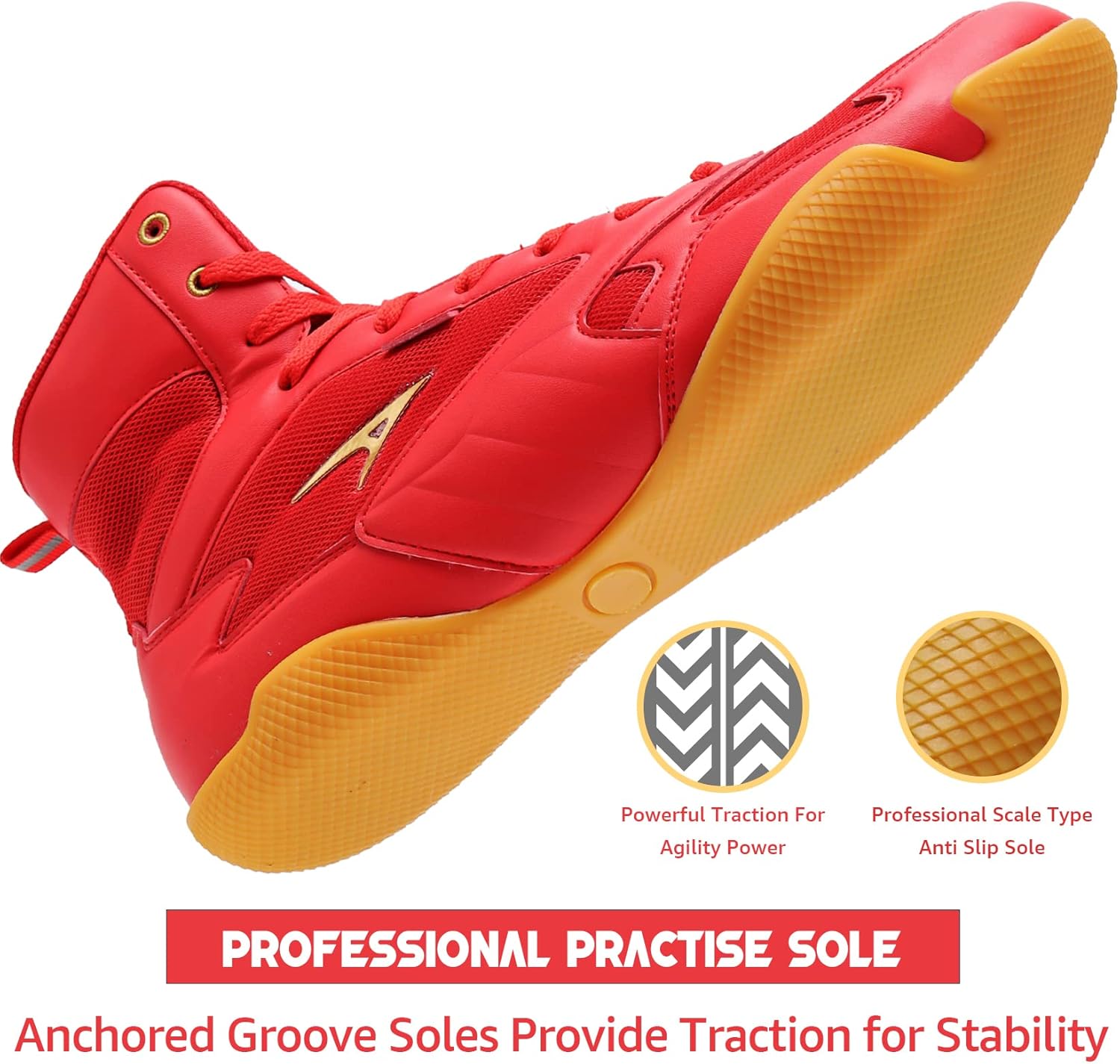 High Top Combat Sneakers Wrestling & Boxing Drop Shoes