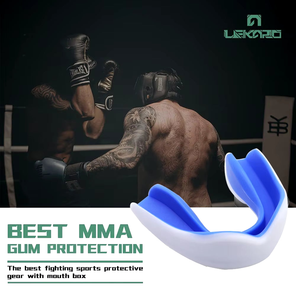 Adult Sports Eva Mouthguard Boxing Tooth Protection Set Mma Fighting Mouth Gear Basketball Football Mouthguard Muay Thai Braces