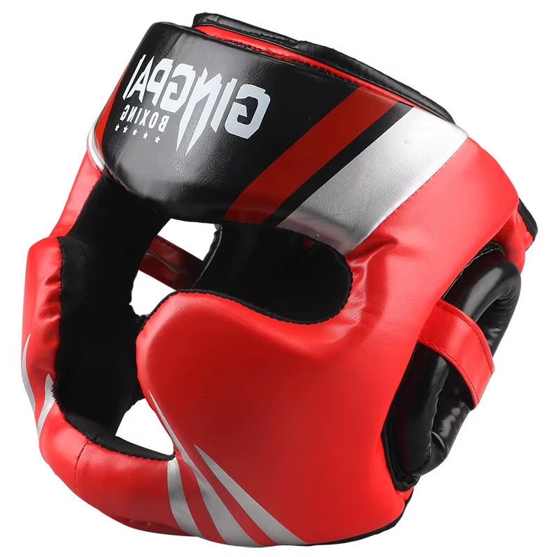 Gingpai Durable Muay Thai Kickboxing Helmet Impact-Resistant Trainer