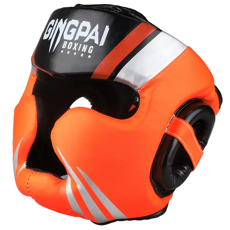 Gingpai Durable Muay Thai Kickboxing Helmet Impact-Resistant Trainer