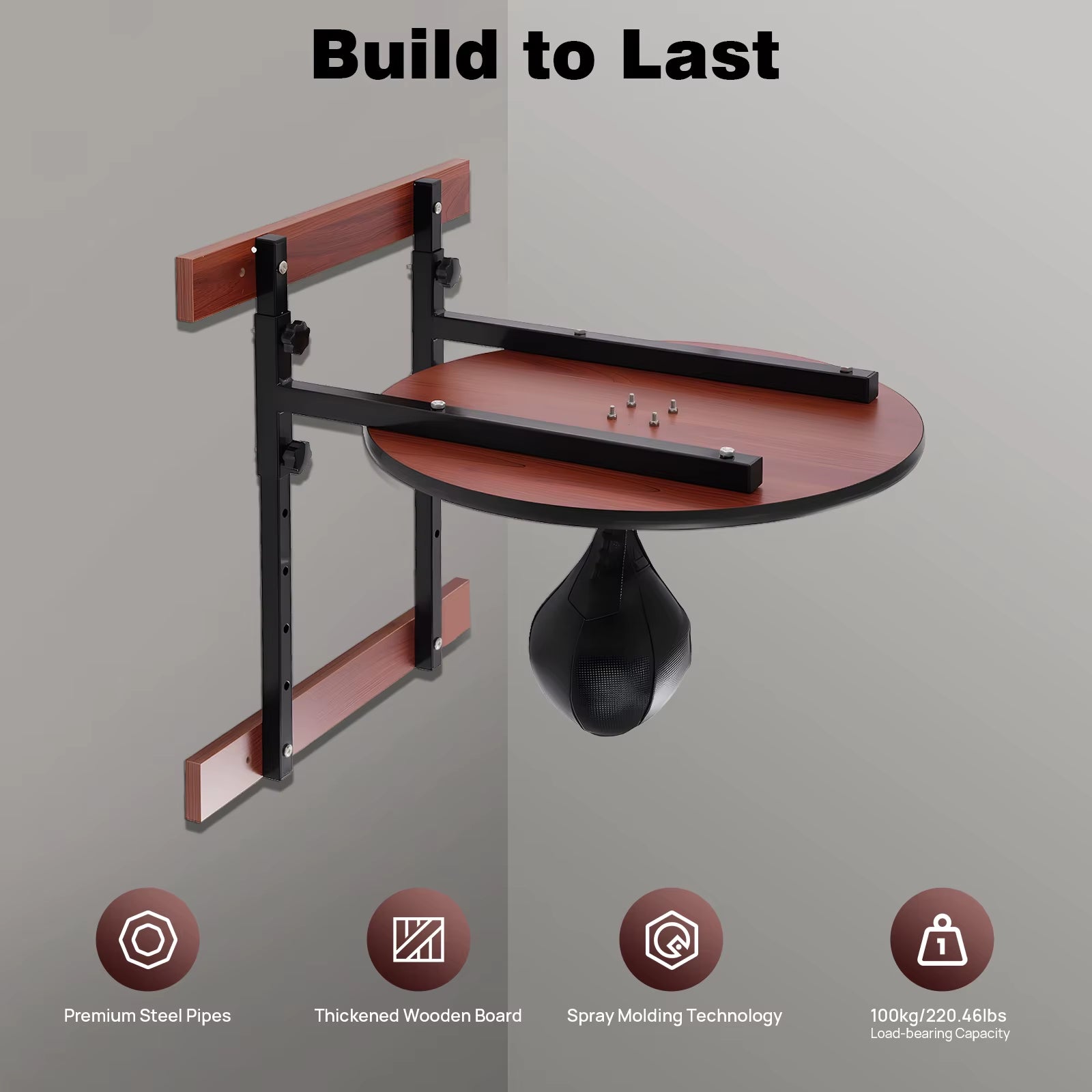 Heavy Duty Adjustable Speed Bag Platform Wall Mounted Punching Ball for Boxing