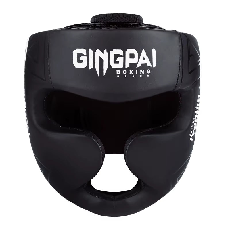 Gingpai Durable Muay Thai Kickboxing Helmet Impact-Resistant Trainer