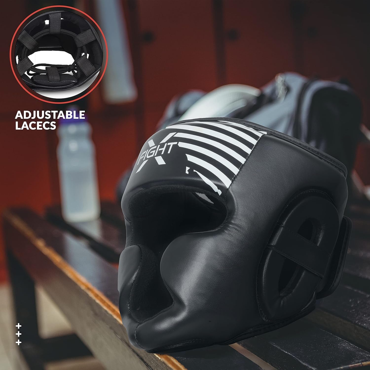 FIGHT Durable Synthetic Leather Head Gear for MMA and Combat Sports