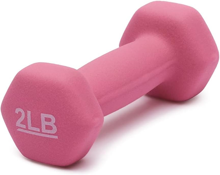 Neoprene Dumbbell Hand Weights Ideal for Exercise & Muscle Toning