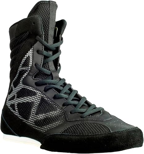Lightweight Breathable Lace up Boxing Training Shoes with High Support