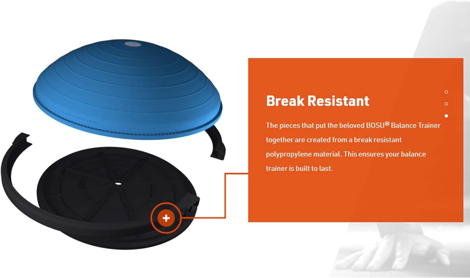 Fitness Balance Ball Inflatable Platform for Standing, Core & Balance Exercises