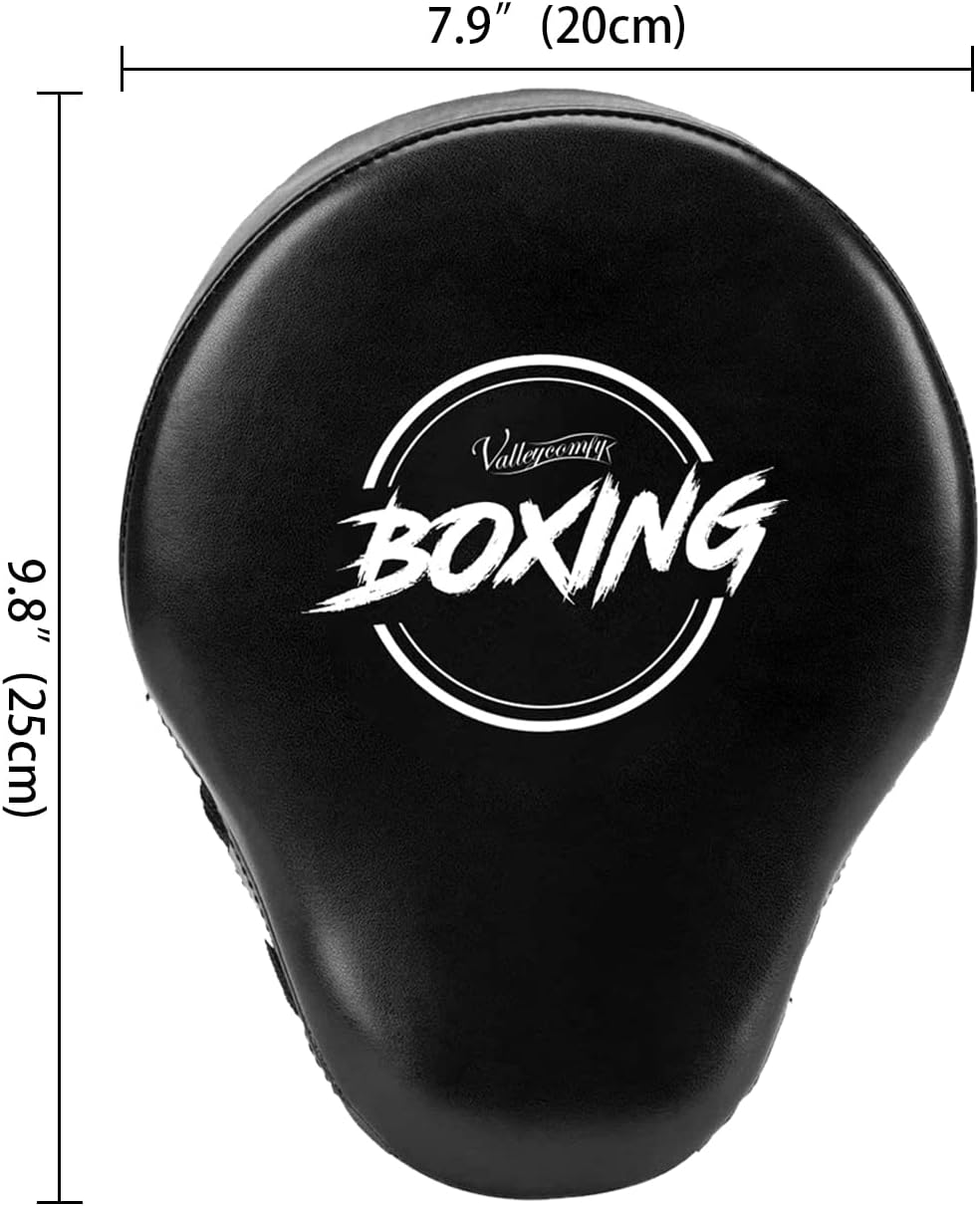Boxing Curved Focus Punching Mitts Leatherette Training Hand Pads
