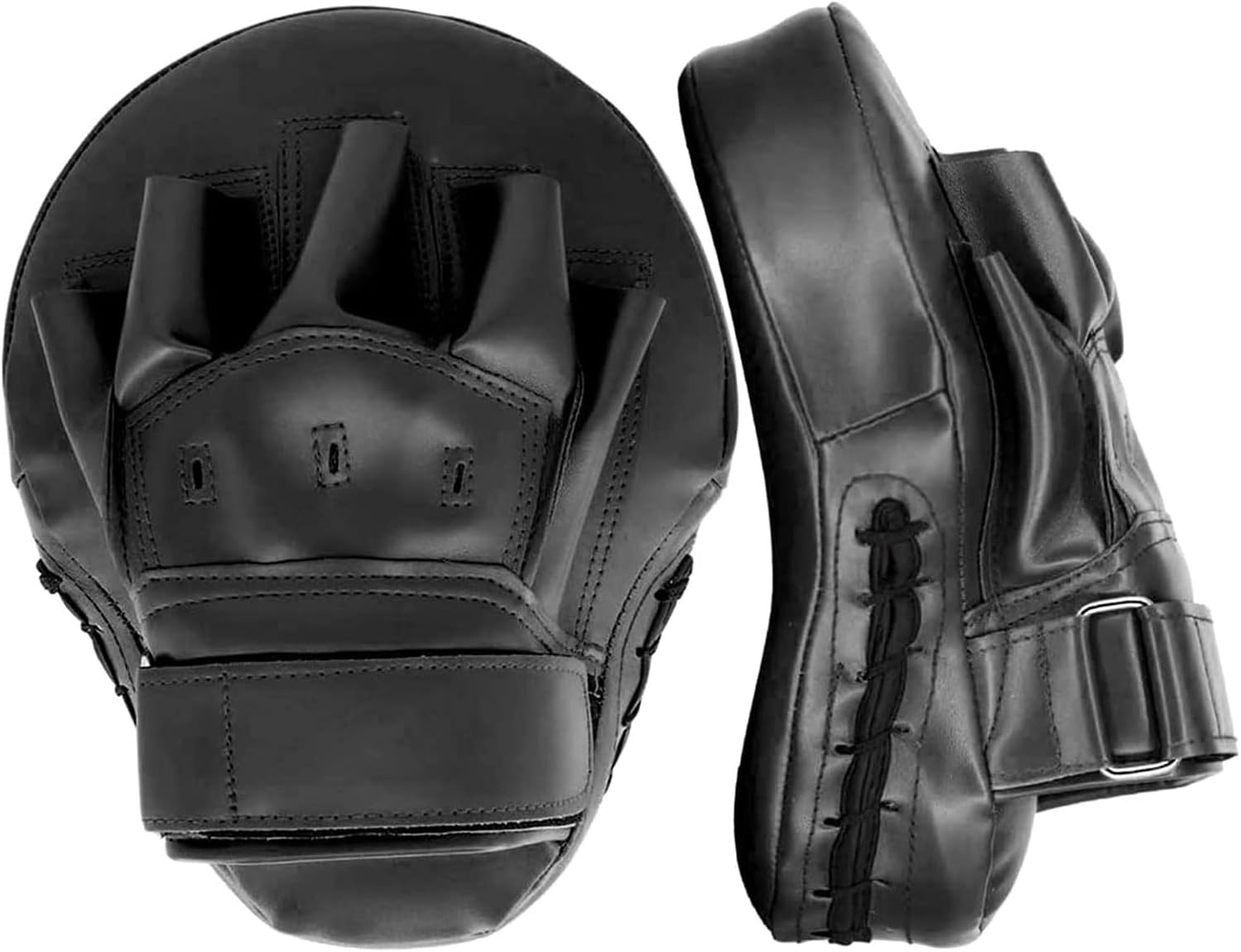 Boxing Curved Focus Punching Mitts- Leatherette Training Hand Pads