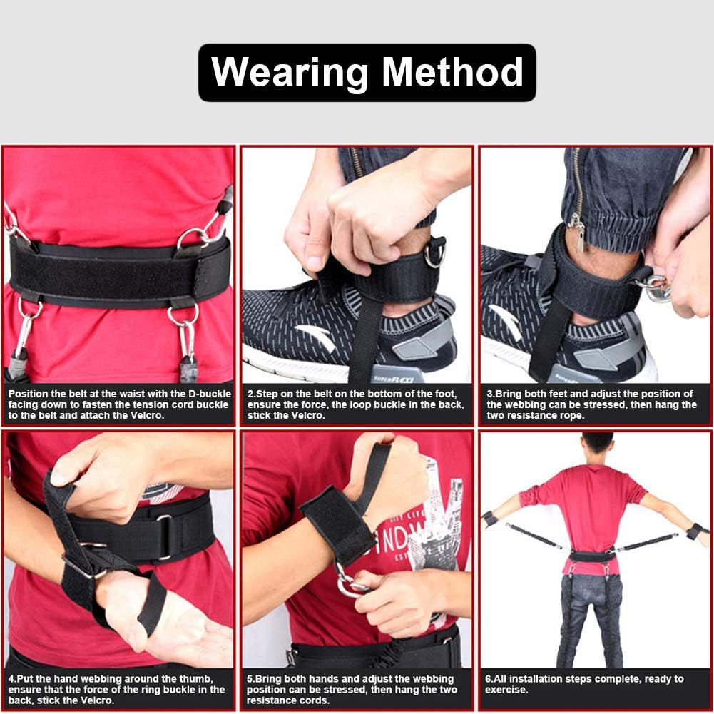 Multi-Sport Leg Resistance Bands Agility & Strength Training System