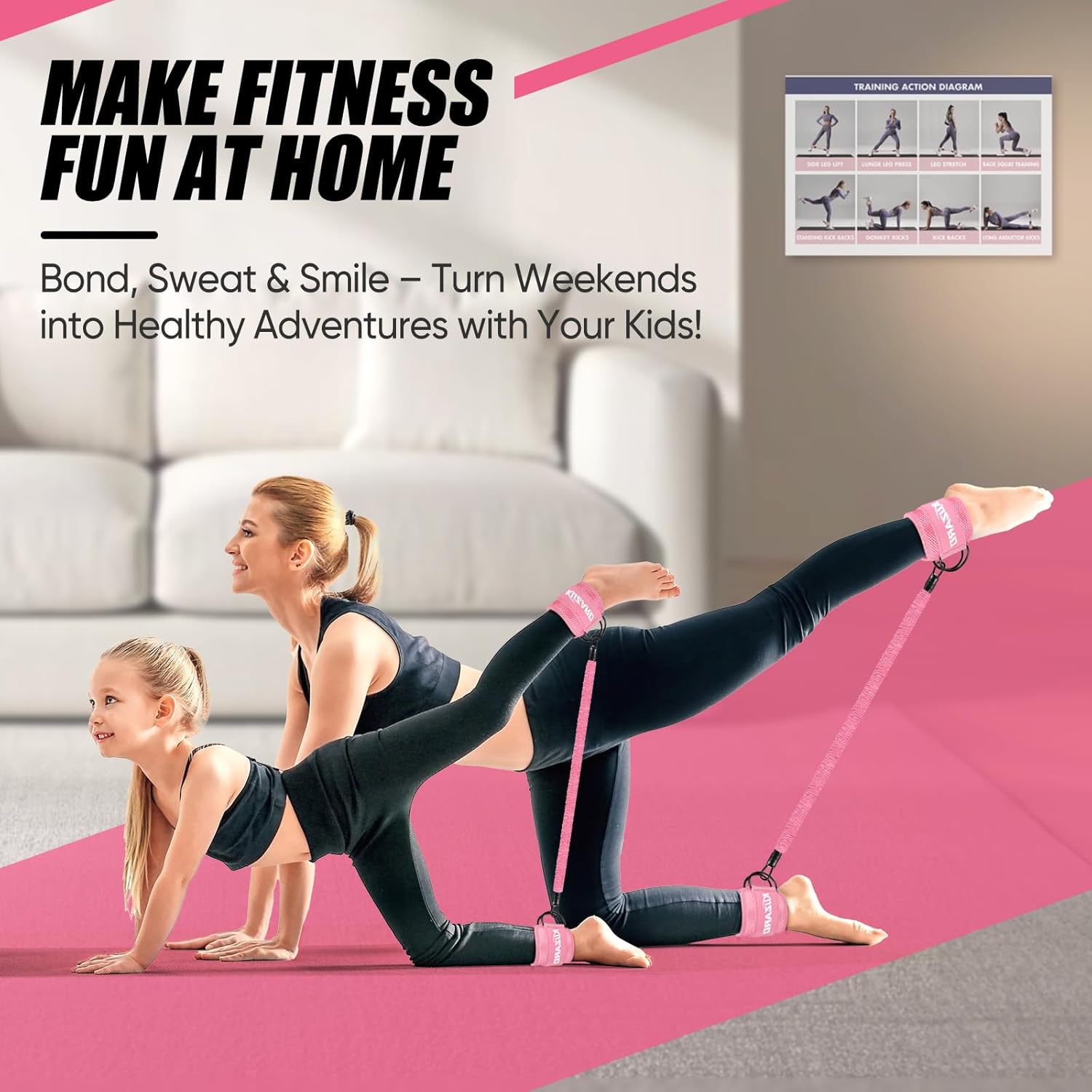 Ankle Exercise Bands for Women Leg and Glutes Resistance Workout Bands