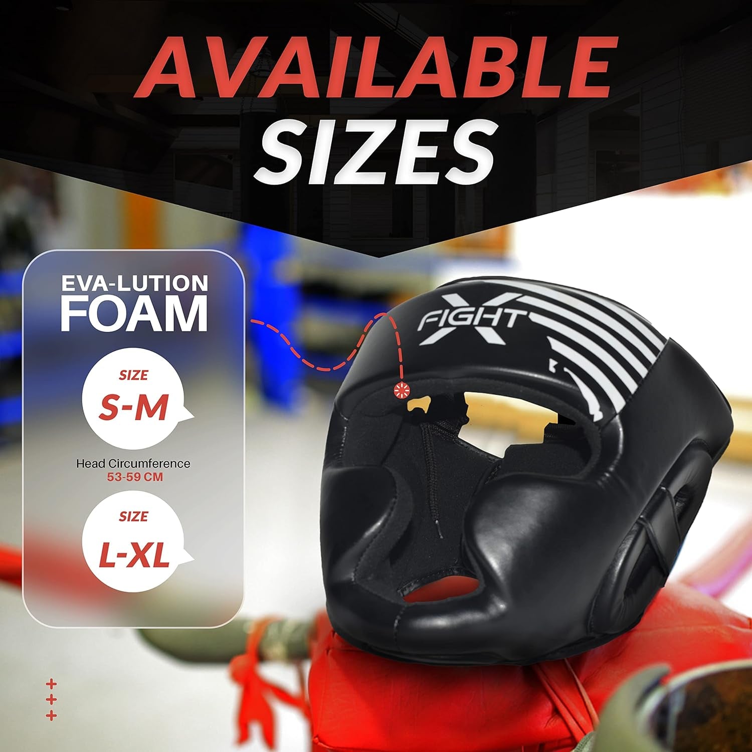 Boxing Headgear for Men & Women, Synthetic Leather MMA Training Equipment, Muay Thai, Kickboxing and UFC Sparring Headgear for Youth