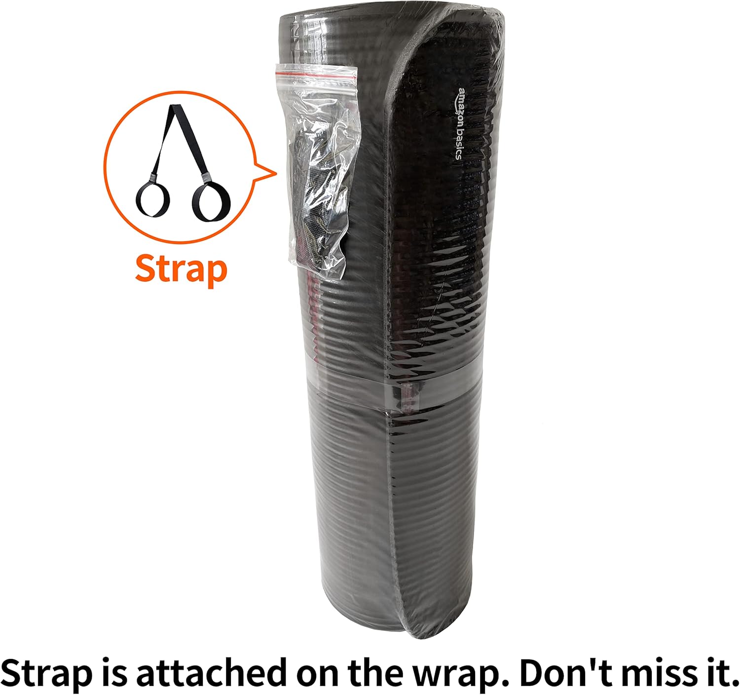 Yoga Mat with Extra Cushioning and Carry Strap Ideal for Exercise & Gym Use