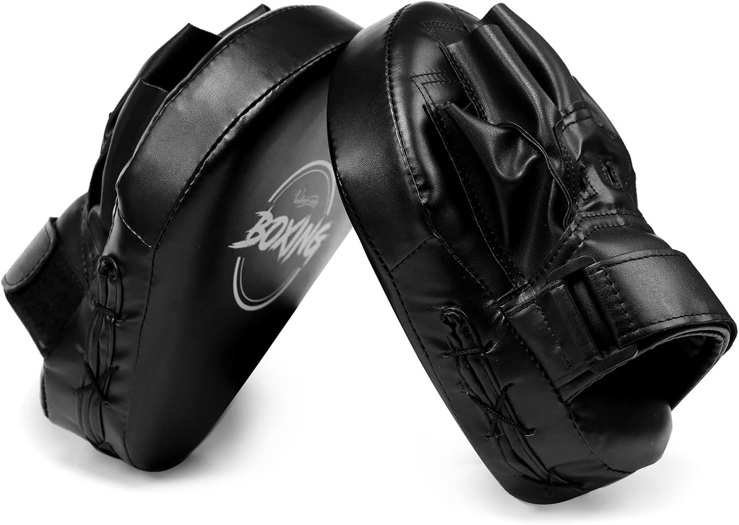 Boxing Curved Focus Punching Mitts Leatherette Training Hand Pads