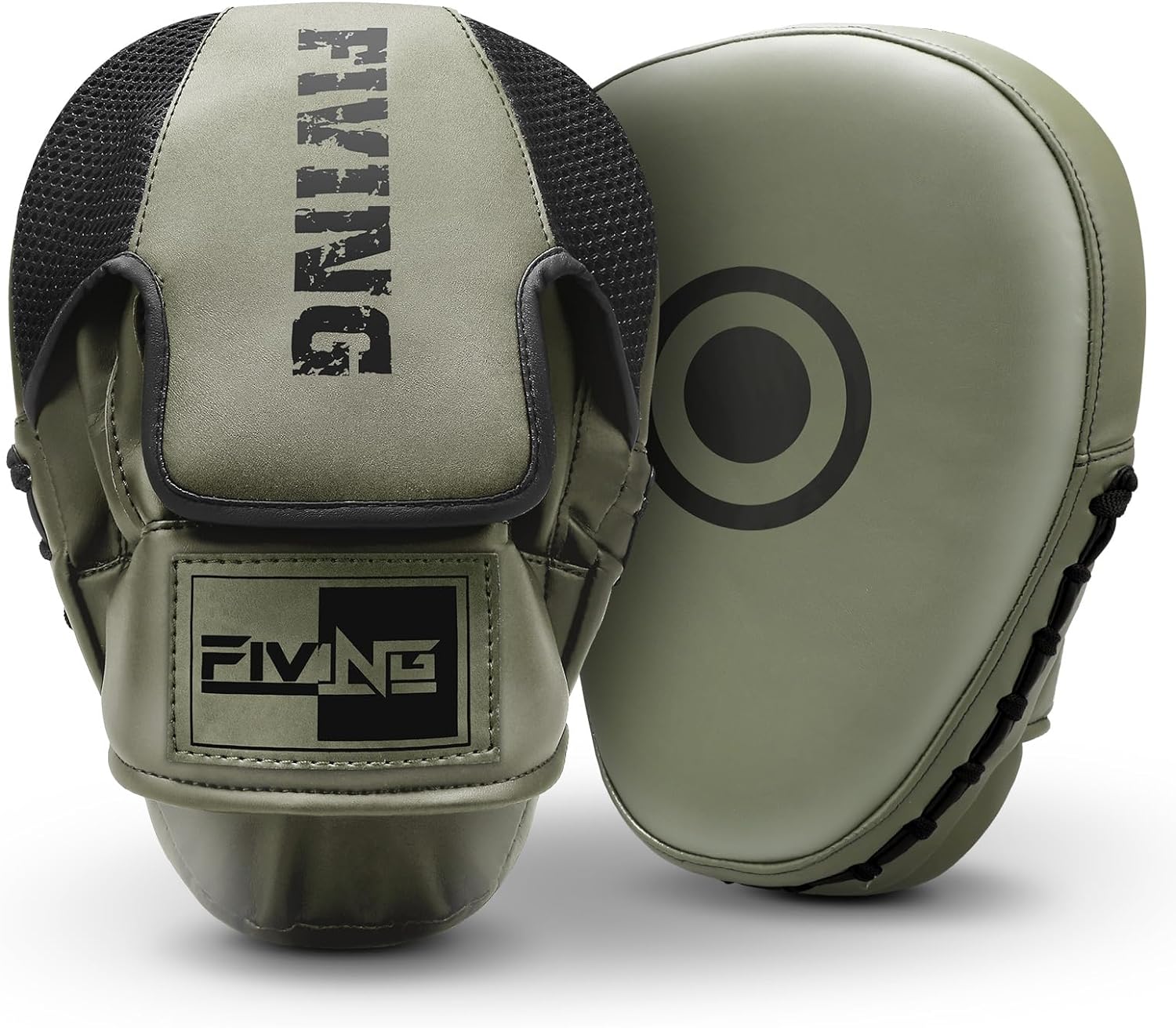 Boxing Pads for Men, Women, & Kids, Leather Focus Mitts for Martial Arts, Boxing Training, Curved Punch Mitts for Karate, Kickboxing,Muay Thai, Taekwondo