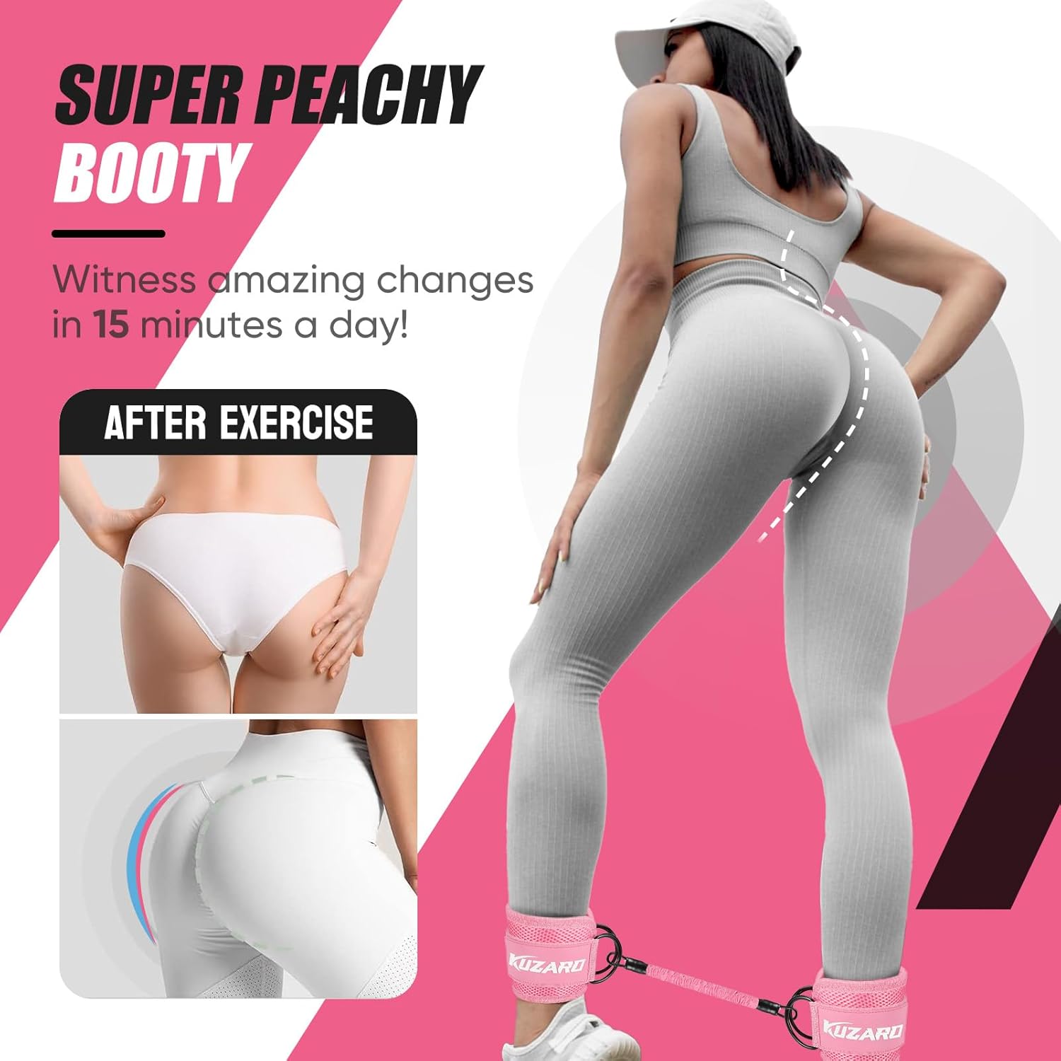 Ankle Exercise Bands for Women Leg and Glutes Resistance Workout Bands