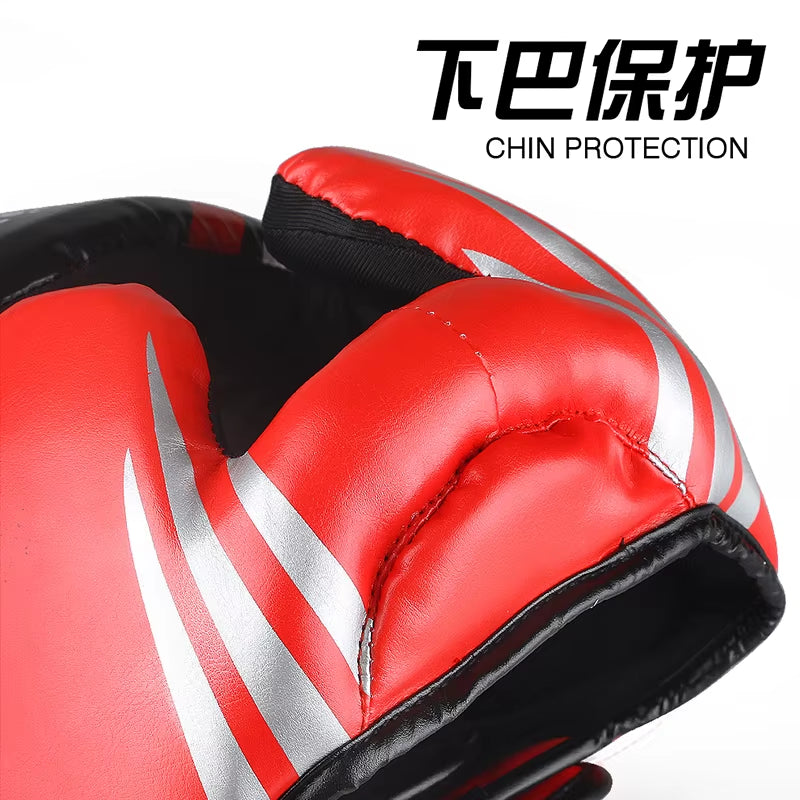 Gingpai Durable Muay Thai Kickboxing Helmet Impact-Resistant Trainer
