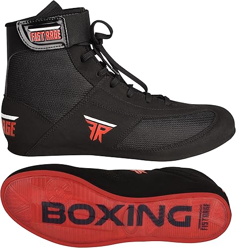 FISTRAGE Boxing Shoes Lightweight Leather Fight Boots