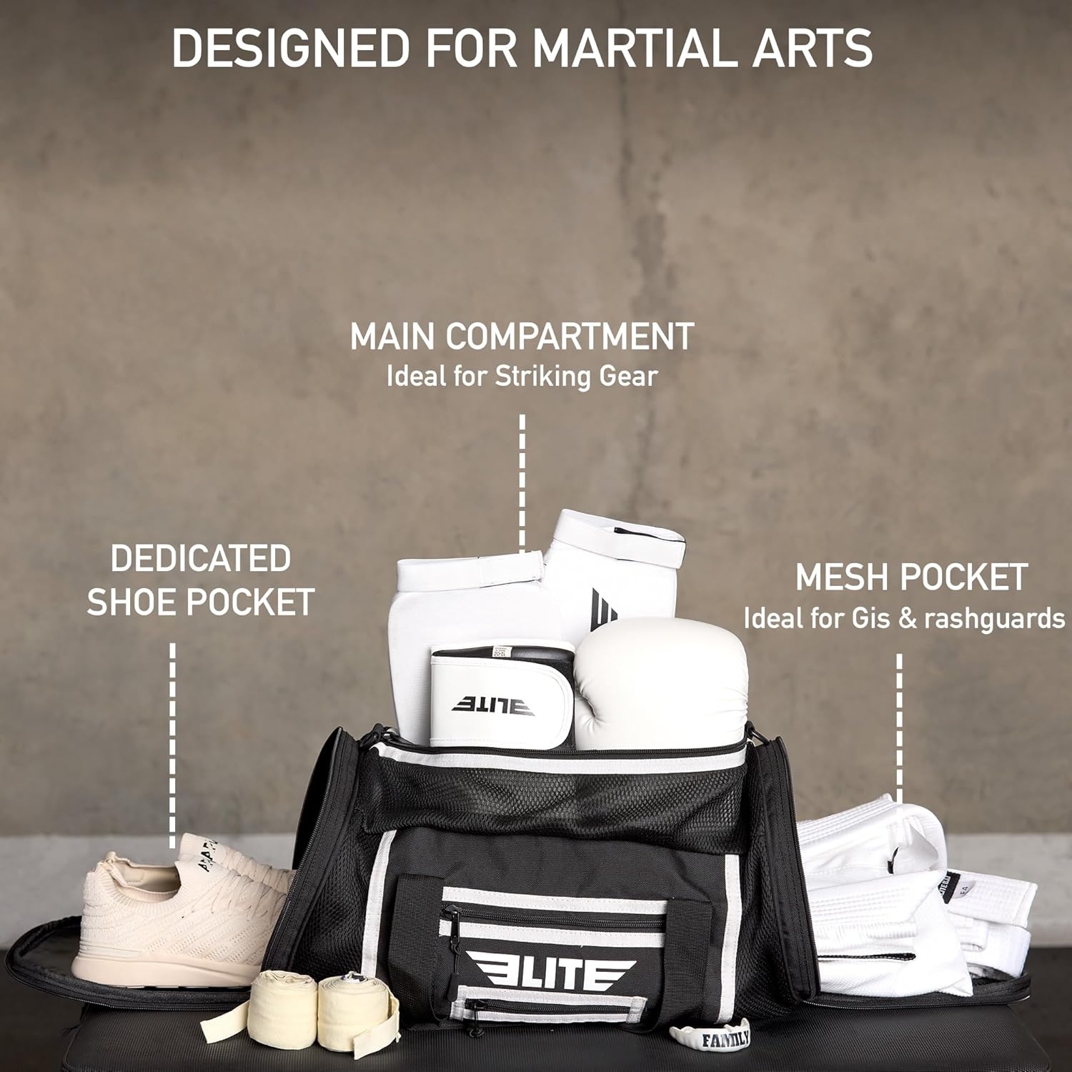 Athletic Boxing Gym Duffle Bag for MMA, BJJ, Jiu Jitsu