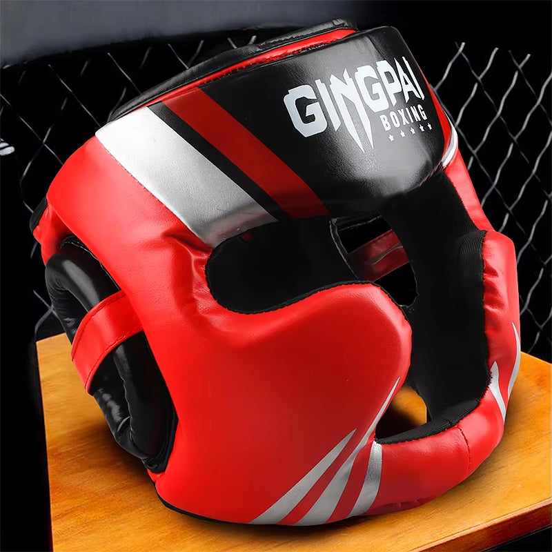 Gingpai Durable Muay Thai Kickboxing Helmet Impact-Resistant Trainer