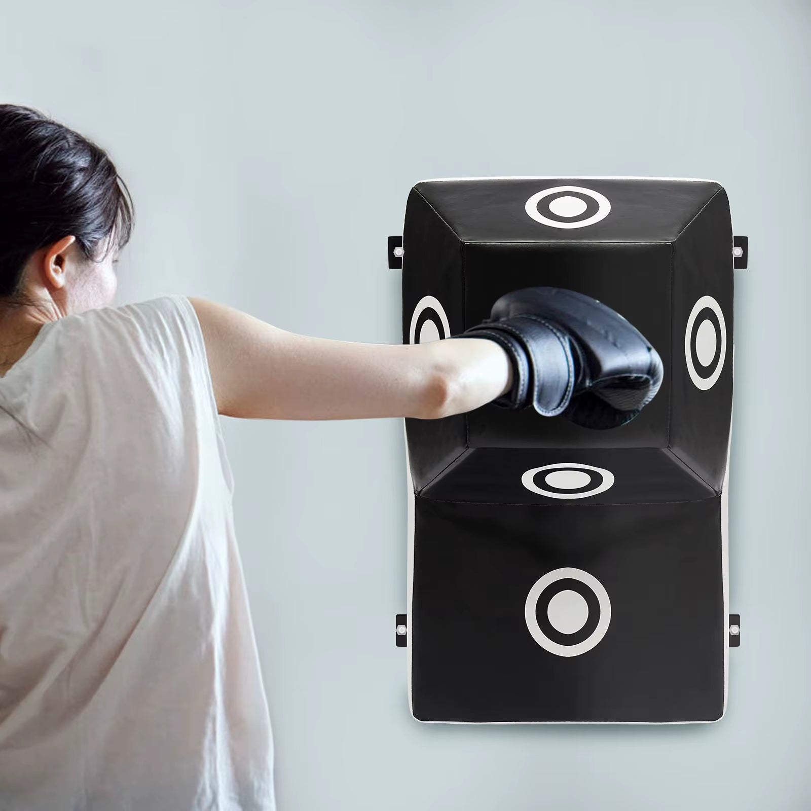 Wall Punching Pad Boxing Target Blocking Pad Wall-Mounted Taekwondo Training Sandbags Fighting Gear for Living Room Household