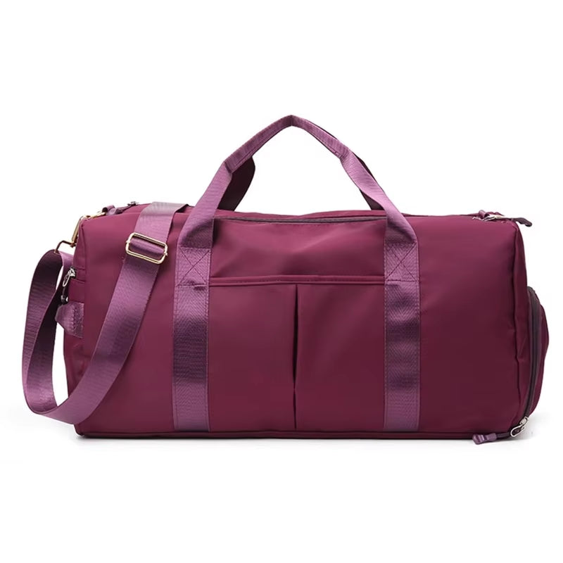 Lightweight Women’s Gym Bag Spacious Handbag with Shoe Compartment for Yoga