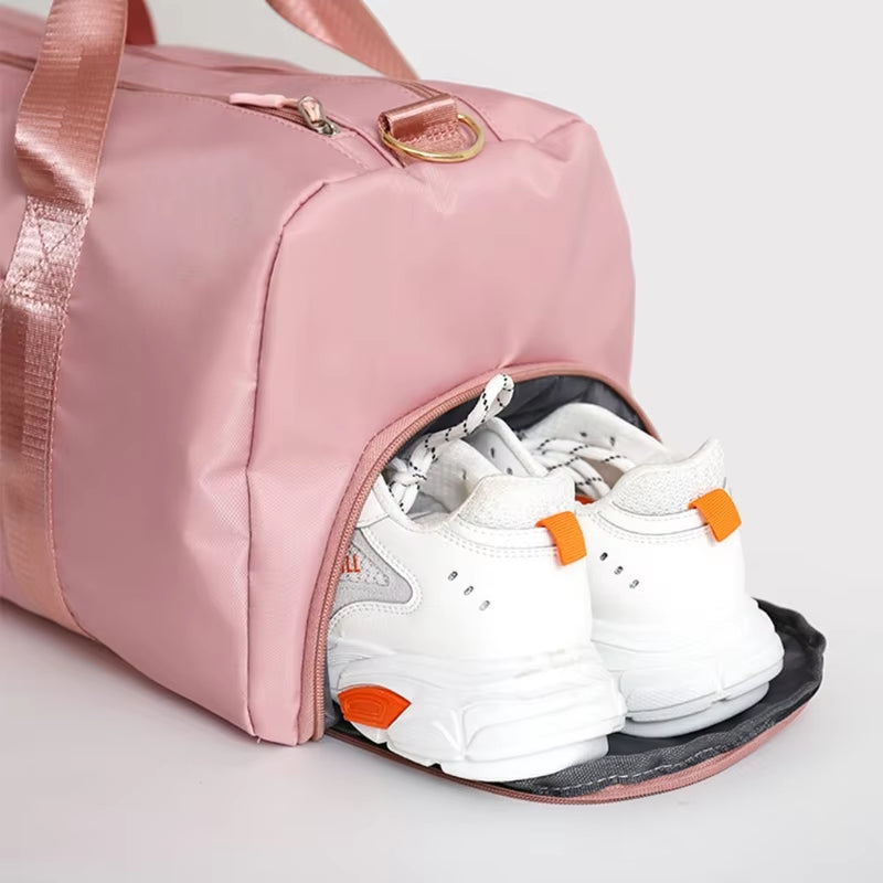 Lightweight Women’s Gym Bag Spacious Handbag with Shoe Compartment for Yoga