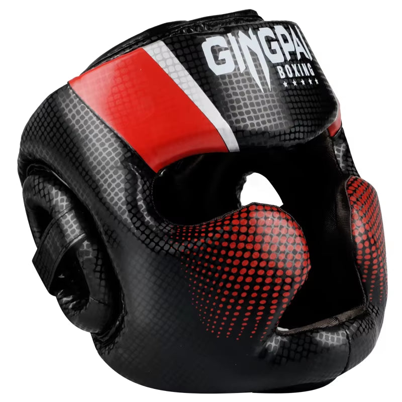 Gingpai Durable Muay Thai Kickboxing Helmet Impact-Resistant Trainer