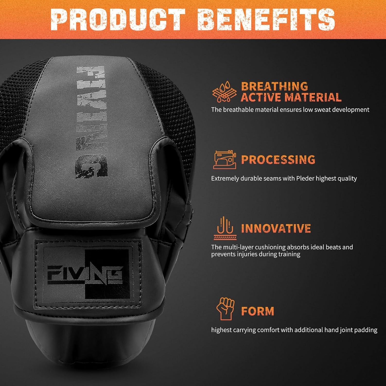 Fiving Leather Punch Mitts & Boxing Pads Designed for Effective Martial Arts & boxing